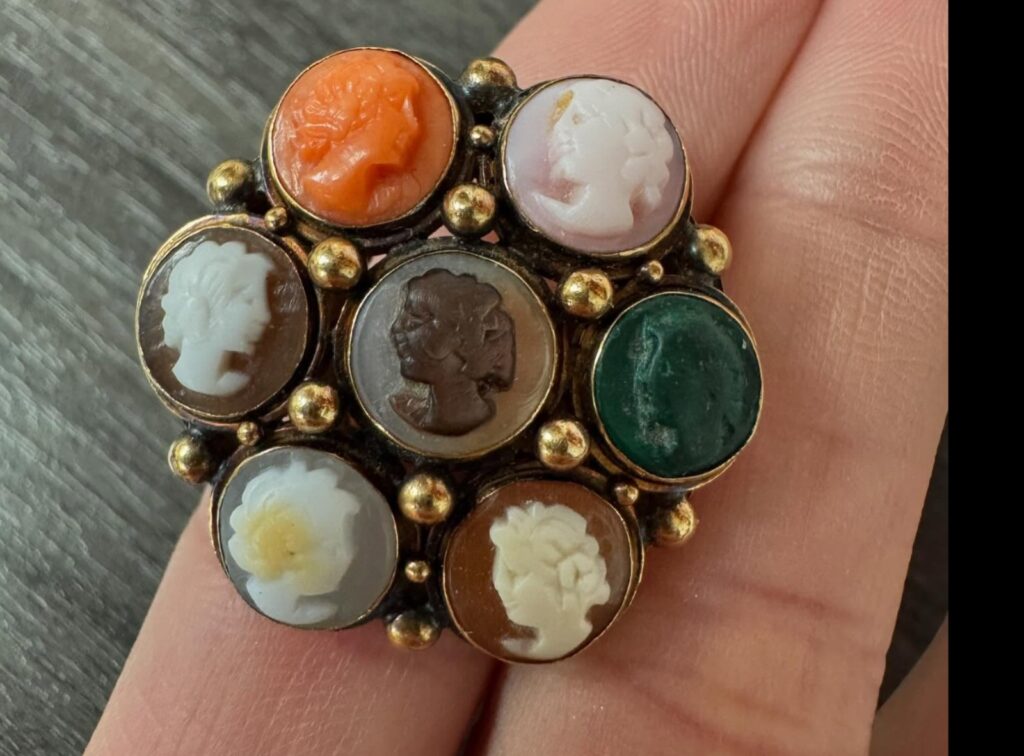 A Timeless Treasure Introducing Our Vintage Cameo Statement Ring - wholesale diamonds metairie - beje diamond