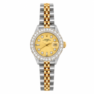 Rolex Oyster Perpetual Date Two-Tone Diamond Watch